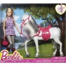 Mattel Barbie bábika s koňom