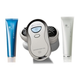 Nuskin ageLOC Galvanic Body Spa Trio galvanická žehlička na tělo + krém 150ml + gel 150ml