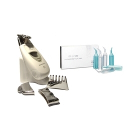 Nuskin Galvanická žehlička na vrásky ageLOC EDITION Galvanic SPA II bílá + gely na pleť 8x4ml