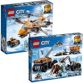 Lego City 60195 Mobilná polárna stanica + City 60193 Polárne letisko