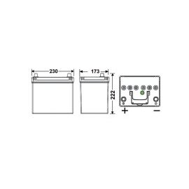 Exide Excell EB605 60Ah