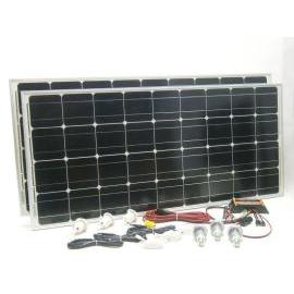 SOLAR Solárny monokryštalický systém SO124 200W 12V s USB výstupom a LED