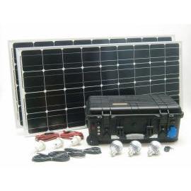 SOLAR Solárny monokryštalický systém SO210 200W 230V,12V s USB výstupom a LED