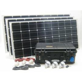SOLAR Solárny monokryštalický systém SO212 300W 230V,12V s USB výstupom a LED