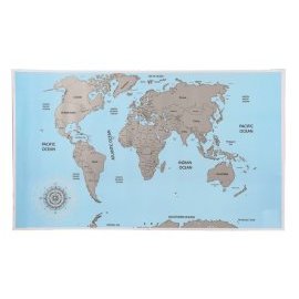 Out Of The Blue Zoškrabávacia mapa sveta