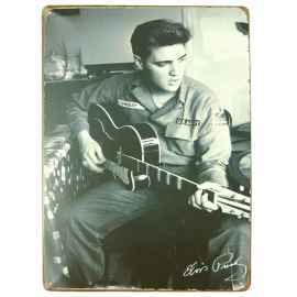 Plechová retro tabuľa Elvis Presley 20x30 cm