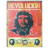 Plechová retro ceduľa Che Guevara Revolución - cena, porovnanie