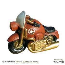 Pokladnička Retro Motorka Army