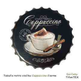 Tabuľa retro viečko Cappuccino čierne
