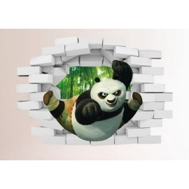 Veselá Stena Samolepka 3D Kung-Fu Panda