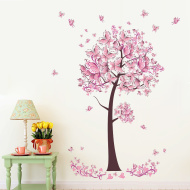 Veselá Stena Samolepka Ružový strom motýľov - cena, porovnanie