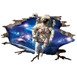 Veselá Stena Samolepka Kozmonaut a hviezdy