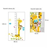 Veselá Stena Samolepka meter Žirafa Velikost: 130 x 80 CM - cena, porovnanie
