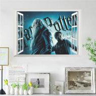 Veselá Stena Samolepka Harry Potter a Dumbledore v okne - cena, porovnanie