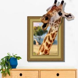 Veselá Stena Samolepka Žirafa