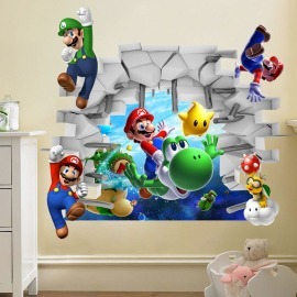 Veselá Stena Samolepka Hra Super Mario