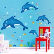 Veselá Stena Samolepka Modré delfíny - cena, porovnanie