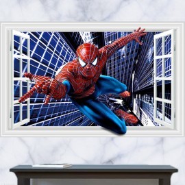 Veselá Stena Samolepka Spiderman superhrdina