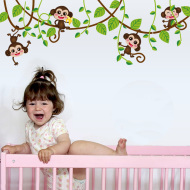 Veselá Stena Samolepka Opice na liane - cena, porovnanie