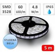 Premiumled  5m bal. LED pásik vodeodolný 60 SMD3528 4.8W/m studená biela IP65 - cena, porovnanie