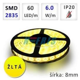 Premiumled LED pásik 60x SMD2835 6W/m žltá IP20