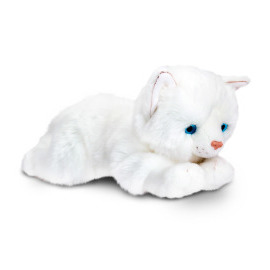 Keel Toys Plyšová biela mačka Misty 30cm