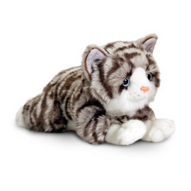Keel Toys Plyšová šedá mačka Jade 33cm