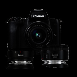 Canon EOS M50 + EF-M 15-45mm + EF-M 50mm