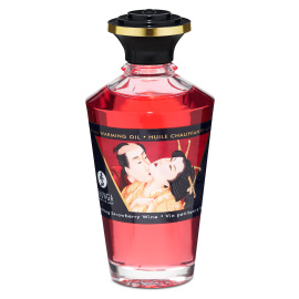 Shunga Aphrodisiac Warming Oil Sparkling Strawberry Wine 100ml