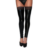 Noir Handmade Powerwetlook Stockings with Elastic Tape - cena, porovnanie