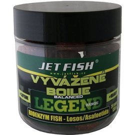 Jet Fish Vyvážené boilies Legend, Bioenzym Fish + Losos/Asafoetida 20mm 130g