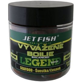 Jet Fish Vyvážené boilies Legend, Seafood + Slivka/Cesnak 20mm 130g