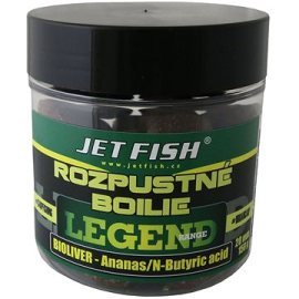 Jet Fish Rozpustné boilies Legend, Bioliver + Ananás/N-Butric Acid 20mm 150g