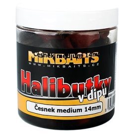 Mikbaits Halibutky v dipe Cesnak 14mm 250ml