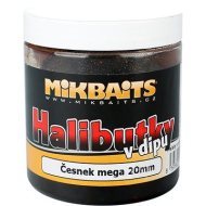 Mikbaits Halibutky v dipe Cesnak 20mm 250ml - cena, porovnanie