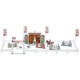 Schleich 42338 Velké parkurové závodiště s koňmi