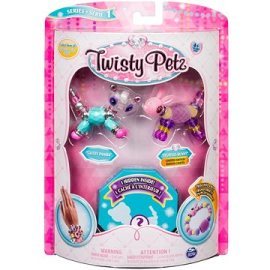 Spinmaster Twisty Petz 3 náramky/zvieratká - Panda a Bunny