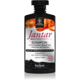 Farmona Jantar šampón s aktívnymi zložkami uhlia pre mastné vlasy 330ml