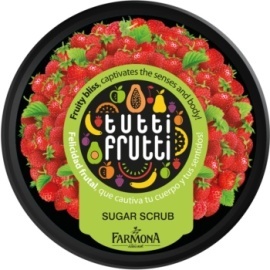 Farmona Tutti Frutti Wild Strawberry telový peeling s cukrom 160g