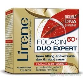 Lirene Folacin Duo Expert 50+ denný a nočný liftingový krém SPF 10 50ml