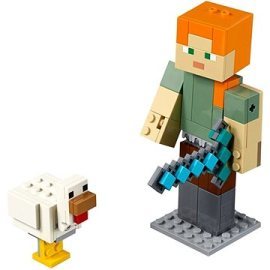 Lego Minecraft 21149 Minecraft veľká figúrka: Alex s kuraťom