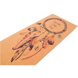 Sharp Shape Cork Yoga Mat Namaste