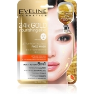 Eveline Cosmetics 24k Gold Nourishing Elixir liftingová maska 1ks - cena, porovnanie