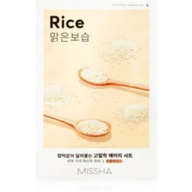 Missha Airy Fit Rice plátenná maska s čistiacim a osviežujúcim účinkom 19g