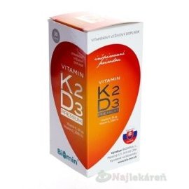 Biomin Vitamín K2 + D3 2000 I.U. 30tbl