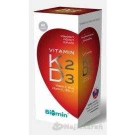 Biomin Vitamín K2 + D3 1000 I.U. 60tbl