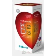 Biomin Vitamín K2 + D3 1000 I.U. 60tbl - cena, porovnanie