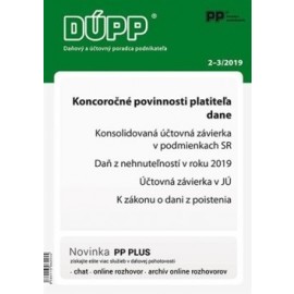 DUPP 2-3/2019 Koncoročné povinnosti platiteľa dane