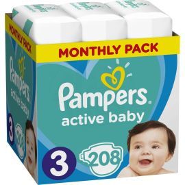 Pampers Active Baby 3 208ks