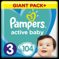 Pampers Active Baby 3 108ks - cena, porovnanie